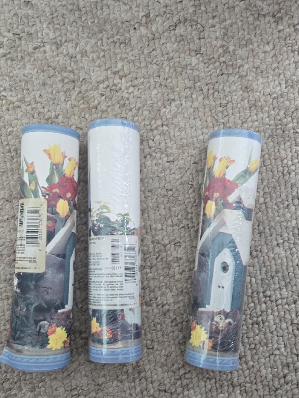 Vintage Sunworthy Birdhouse Wallpaper Border – 8‑Inch Height – Lot of 3 Rolls - Picture 10 of 11